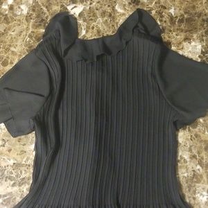 George Tops - 4/$15 Stunning George Black Ruffled Blouse! George Tops - 4/$15 Stunning George Black Ruffled Blouse!